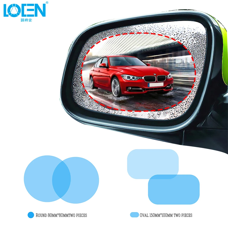 2PCS Anti Fog Car Rainproof Rearview Mirror Clear Film Car Mirror
