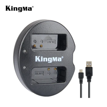 

KingMa Portable BLN-1 BLN1 Micro USB Dual Battery Charger for Olympus OM-D E-M1 E-M5 Mark II PEN-F E-P5 EM1 EM5 PENF EP5