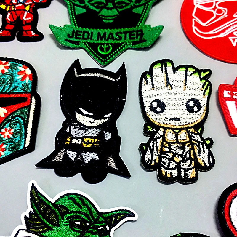 

Pulaqi Star Wars Patches For Clothing Iron on Patches DIY Embroidered Patches On Clothes Avengers Patch Badges Applique Stickers