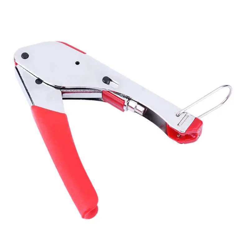 Coaxial Cable Wire Squeeze Clamp Crimping Press Pliers Tool TV Crimping