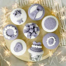 Фиолетовый моделирование помадки торт Кекс Модель