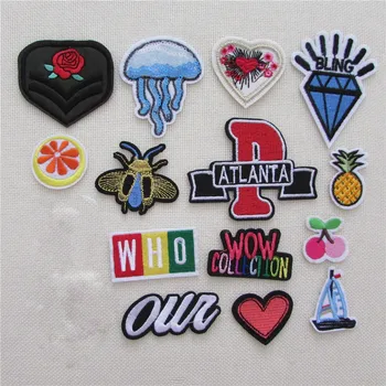 

high quality cartoon patches hot melt adhesive applique embroidery patch DIY clothing accessory patch 1pcs sell C5855-C5878