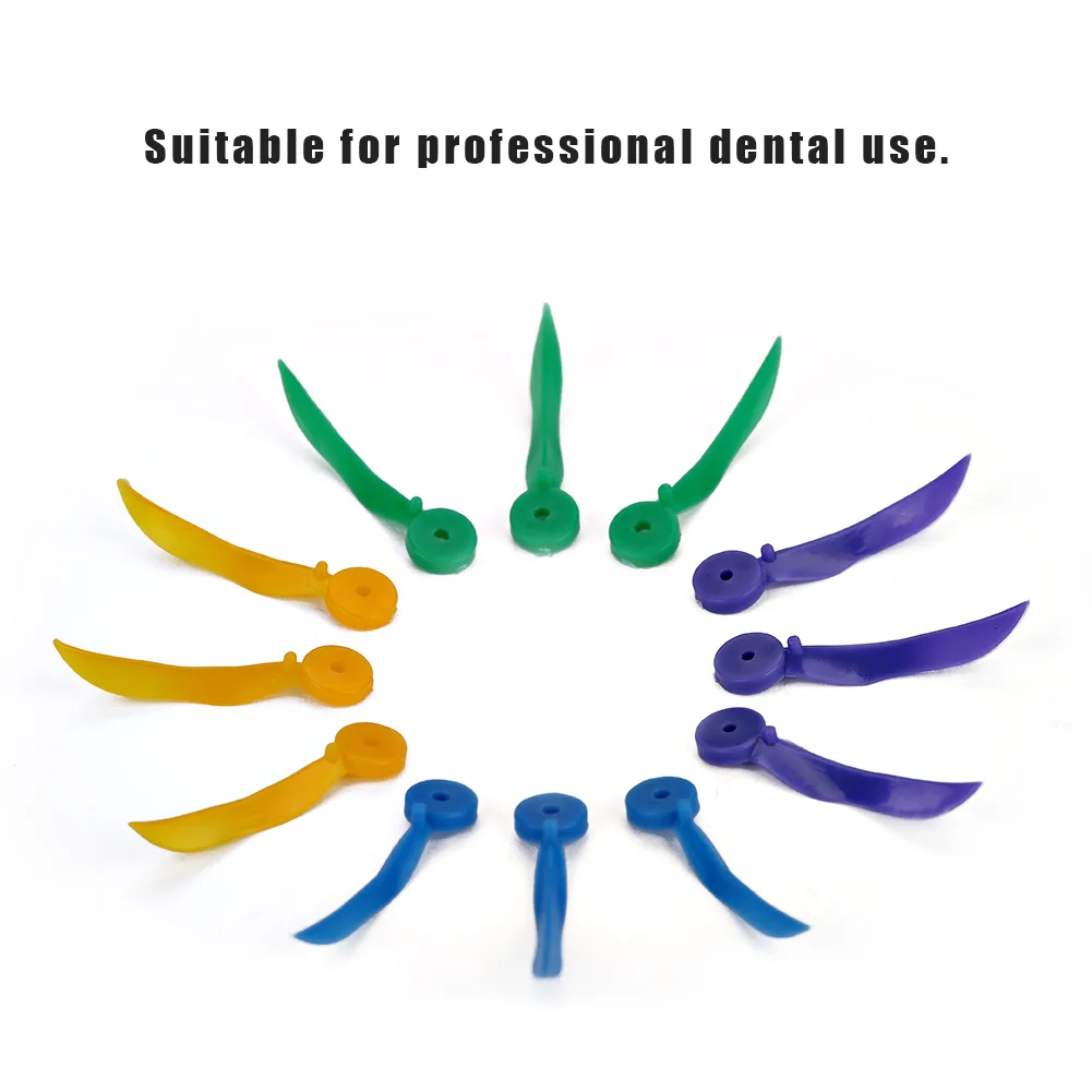 

4 colors 400PCs/Box ABS Plasticsmooth Disposable Dental Wedge with Hole All 4 Sizes Diastema Tooth Wedge Medical Dentist Tools