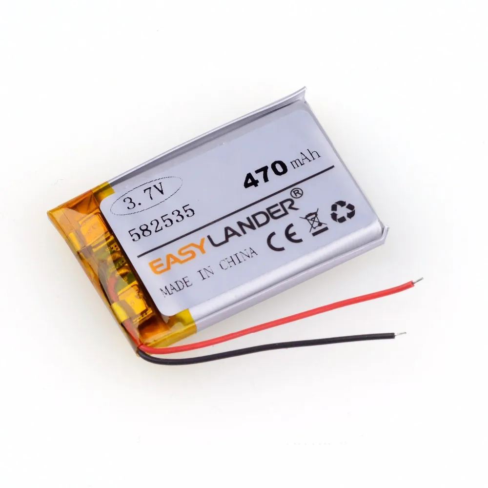 

582535 602535 470mAh Rechargeable Li-Polymer Battery For DVR MP3 MP4 MIO papago QStar parkcity MYSTERY Karkam tachograph