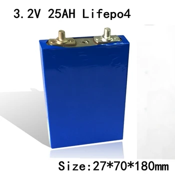 

16pcs Lifepo4 3.2v 25Ah Cells 3.2v 30A Discharge 750w 1500w for Diy Pack 24v 25ah Battery Electric Bike Battery 48v 25ah Kit