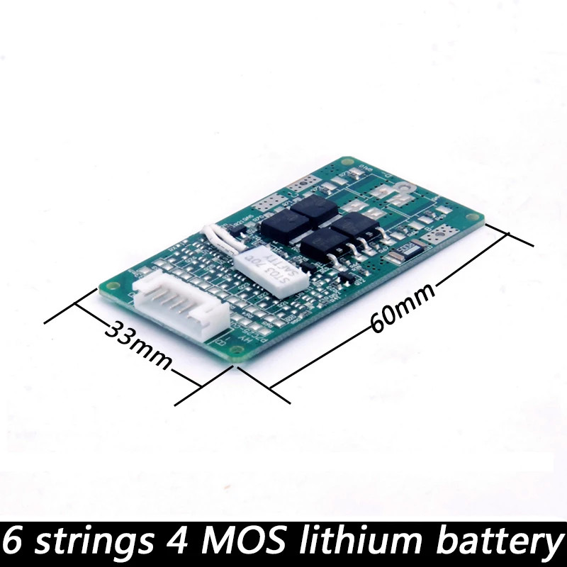 LiitoKala Новое поступление 6S 15A 24V 8ah 10ah 12ah PCB плата защиты BMS для 6 пакетов 18650 литий-ионный аккумулятор