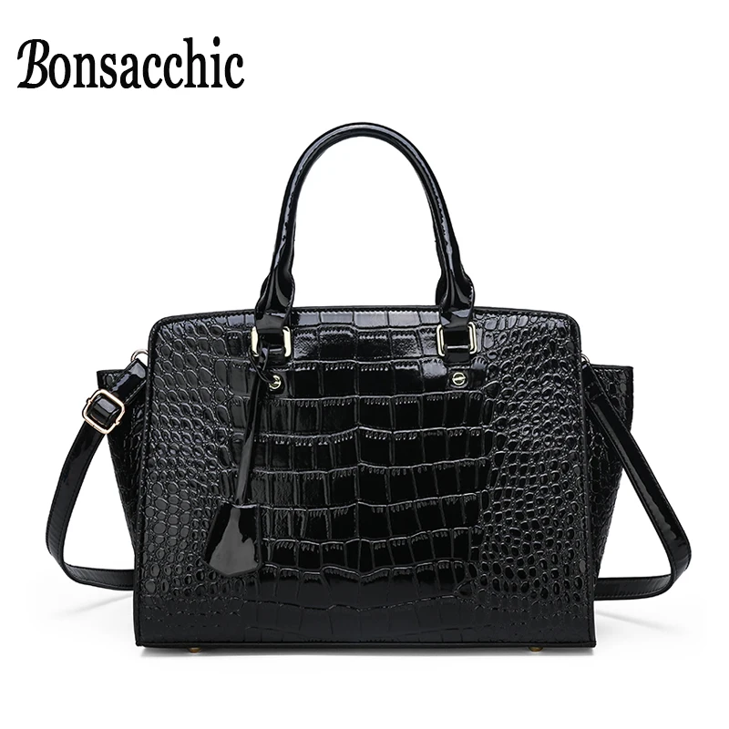 

Black Leather Tote Bags for Women Big Bag Handbags Famous Brands Alligator Large Ladies Hand Bags Female Handbag Bolsa Feminina
