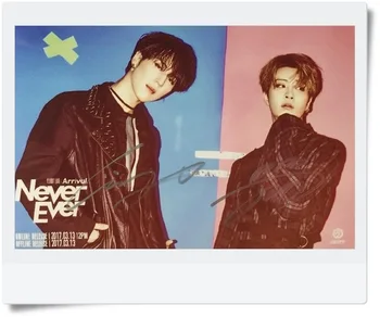 

GOT7 GOT 7 Youngjae Kim YuGyeom autographed signed photo FLIGHT LOG:ARRIVAL 6 inches new korean freeshipping 03.2017