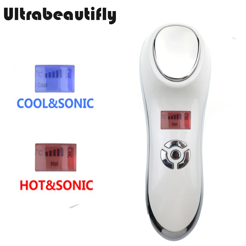 Sonic Vibration Hot Cold Therapy Face Slimming Lifting Tightening