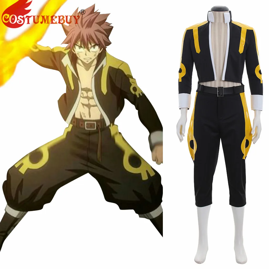 

CostumeBuy Fairy Tail Tartaros Arc Natsu Dragneel Cosplay Costume Adult Halloween Carnival Fancy Full Set Custom made