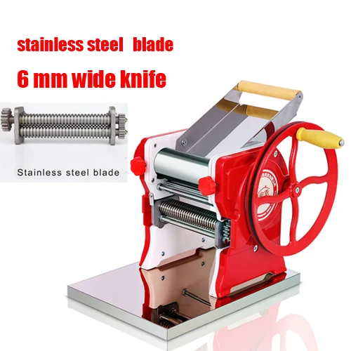 6mm wide knife 160 Ho ручная машина для лапши дозатор для макаронных изделий из нержавеющей стали машина спагетница коммерческого использования 16 см ролик для лапши ширина - Цвет: 6mm wide knife