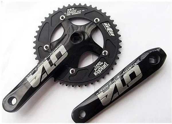 7075 48 T CRANKSET односкоростная фиксированная передача велосипедная система велосипедный дорожный велосипед кривошипный комплект цепное колесо