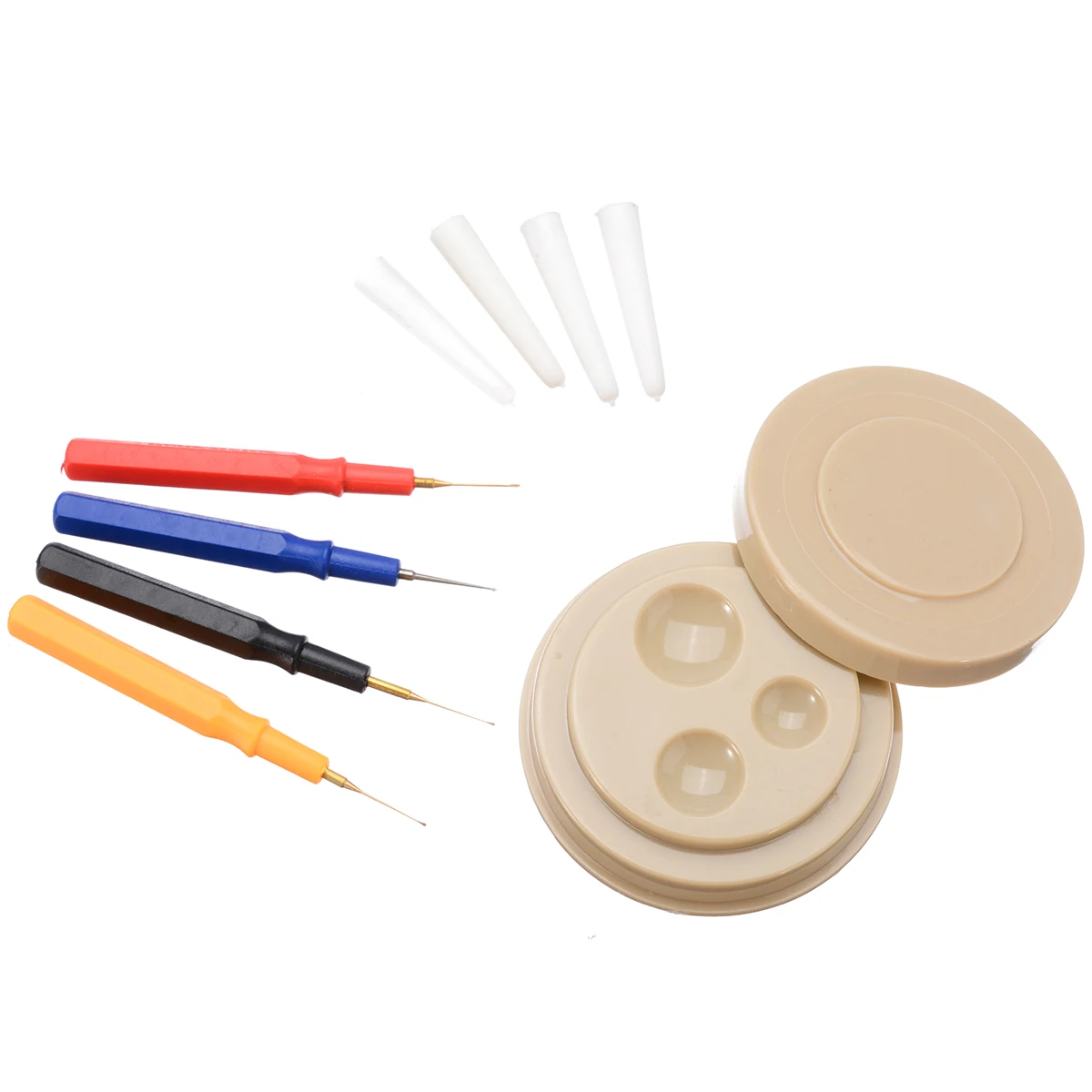 1pcs Oil Cup + 4pcs Oil Pen Assortment Watch Tool Kit Watch Oiler Kit Repair Tool Watch Oiler Set for Watchmaker