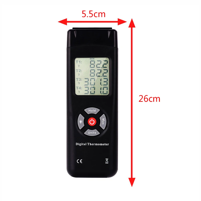 Hot Tl-Tk04 4 Channel K Type Thermocouple Contact Digital Display Thermometer Thermocouple Sensor