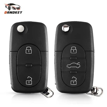 

Dandkey For VW Volkswagen Golf 4 5 Passat B5 B6 Polo Bora Touran Key Shell 2/3 Button Remote Flip Car Key Case Blank HU66 Blade