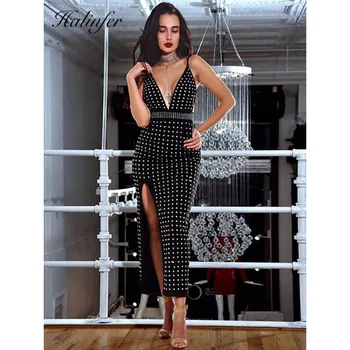 

Halinfer 2018 New summer women dress sexy bodycon cascading ruffle dress chic celebrity party black dresses vestidos
