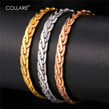 Collare браслет, мужские ювелирные изделия,, золото/серебро/черный цвет, 21 см, змеиная ручная цепочка, браслеты и браслеты для мужчин, H631