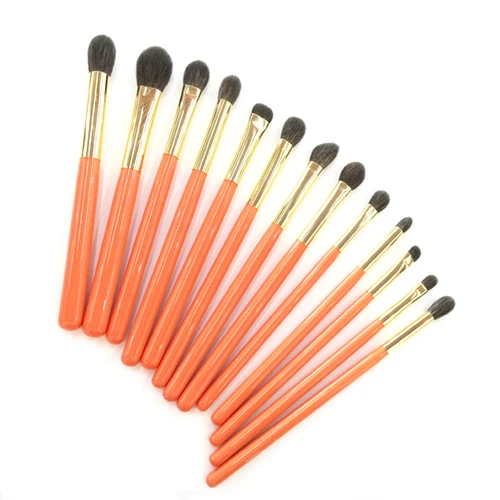 

Professional Makeup Brushes Blue Squirrel Goat Hair Eye Shadow Blending Brush Orange Handle pincel maquiagem Make Up Brush