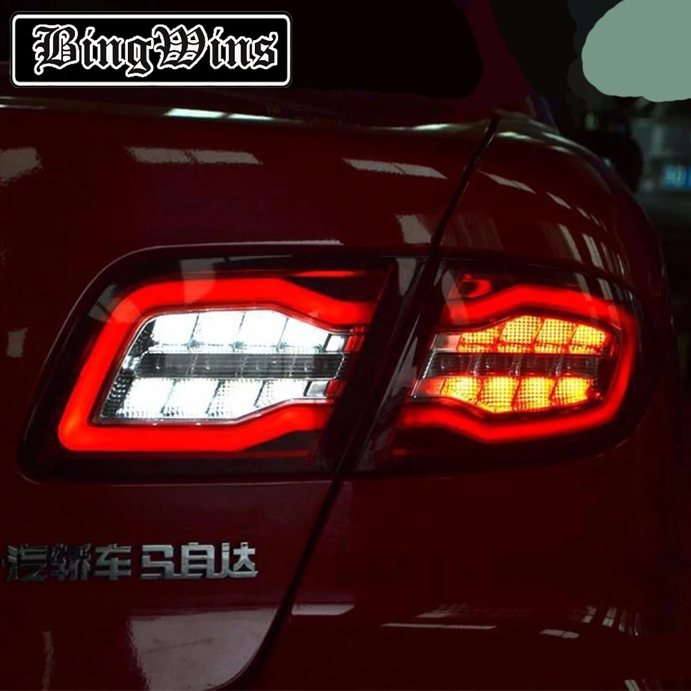 Bingwins, автомобильный Стайлинг для Mazda 6, задний светильник s 2004-2013, мазда 6, классический светодиодный задний фонарь, задний фонарь, DRL+ тормоз+ Парк+ сигнальный светодиодный светильник