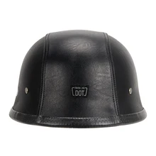 German Motorbike Open Face Half Helmet Chopper Biker Pilot Scooter Cruiser Moto Helmet