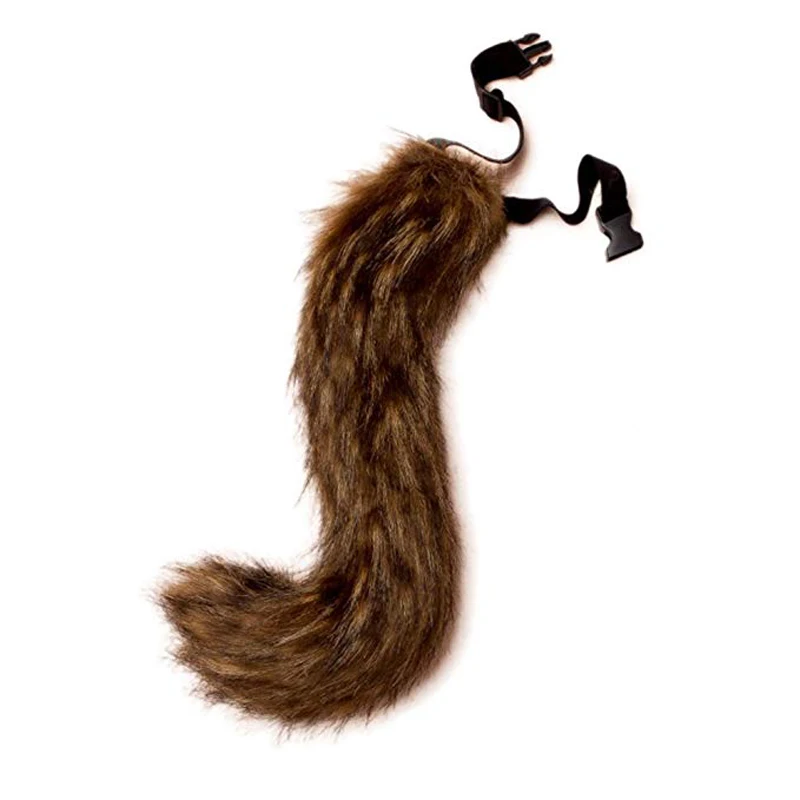 

JUNBOON Faux Fur Tail for Adult/Teen Cosplay Fox Tail Halloween Party Costume