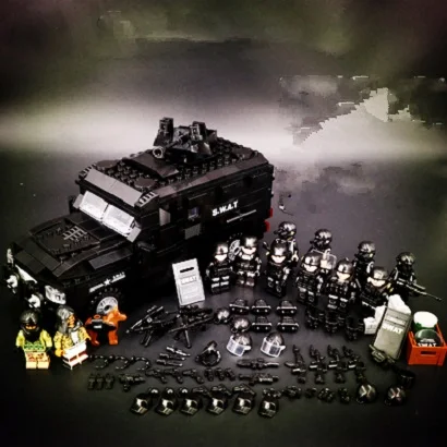 

Desert US Special Forces DIY military weapons playmobil accessories brinquedos mini figures Building Block Brick original toys