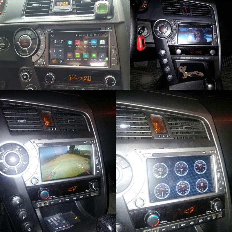  IPS Android9.0 2DIN Car DVD for Ssangyong Actyon Kyron SilverStrong DVD Video output to headrest ca