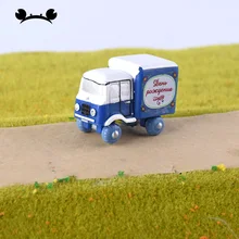Маленький микро Ландшафтный Декор миниатюрные грузовики дом Фея Сад домашний декоративный бонсай Террариум орнамент