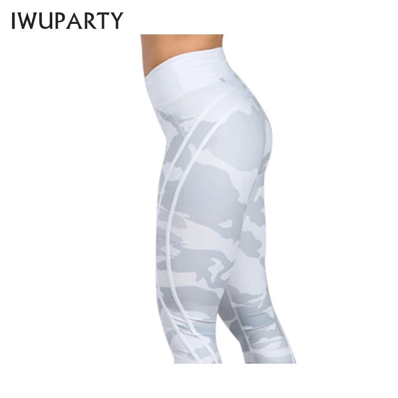 

Women Casual Printed Leggings High Waist Sport Yoga Tights Fitness Pants Camouflage Pattern Mujer Compression Squat Proof Booty