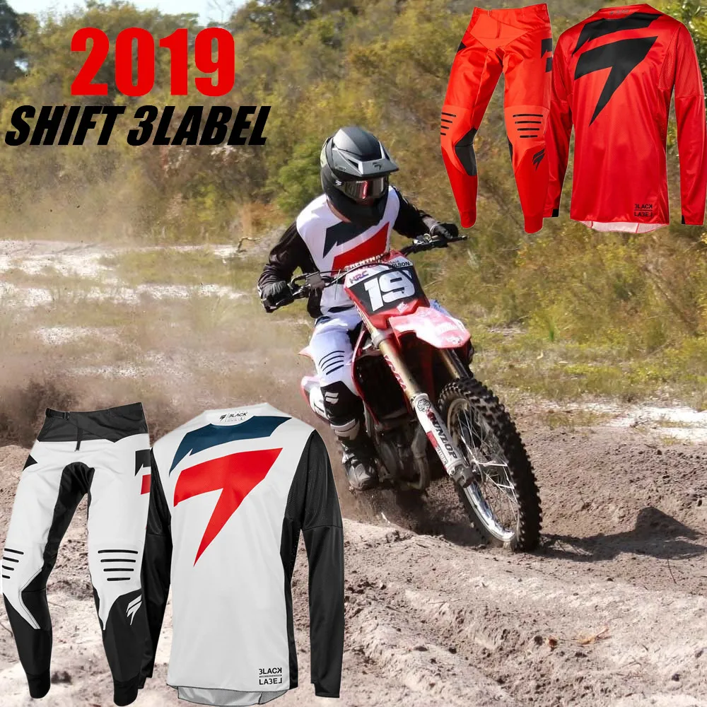 Shift Mx Motocross Suit Top MX ATV BMX Moto Jersey and Pants long