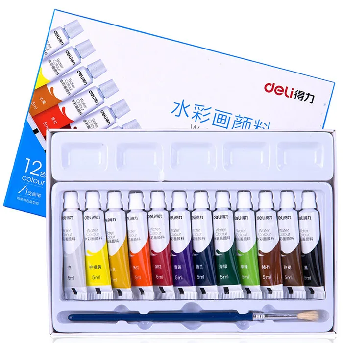 Water Color Paint Set With Water Paint Brush  (1)