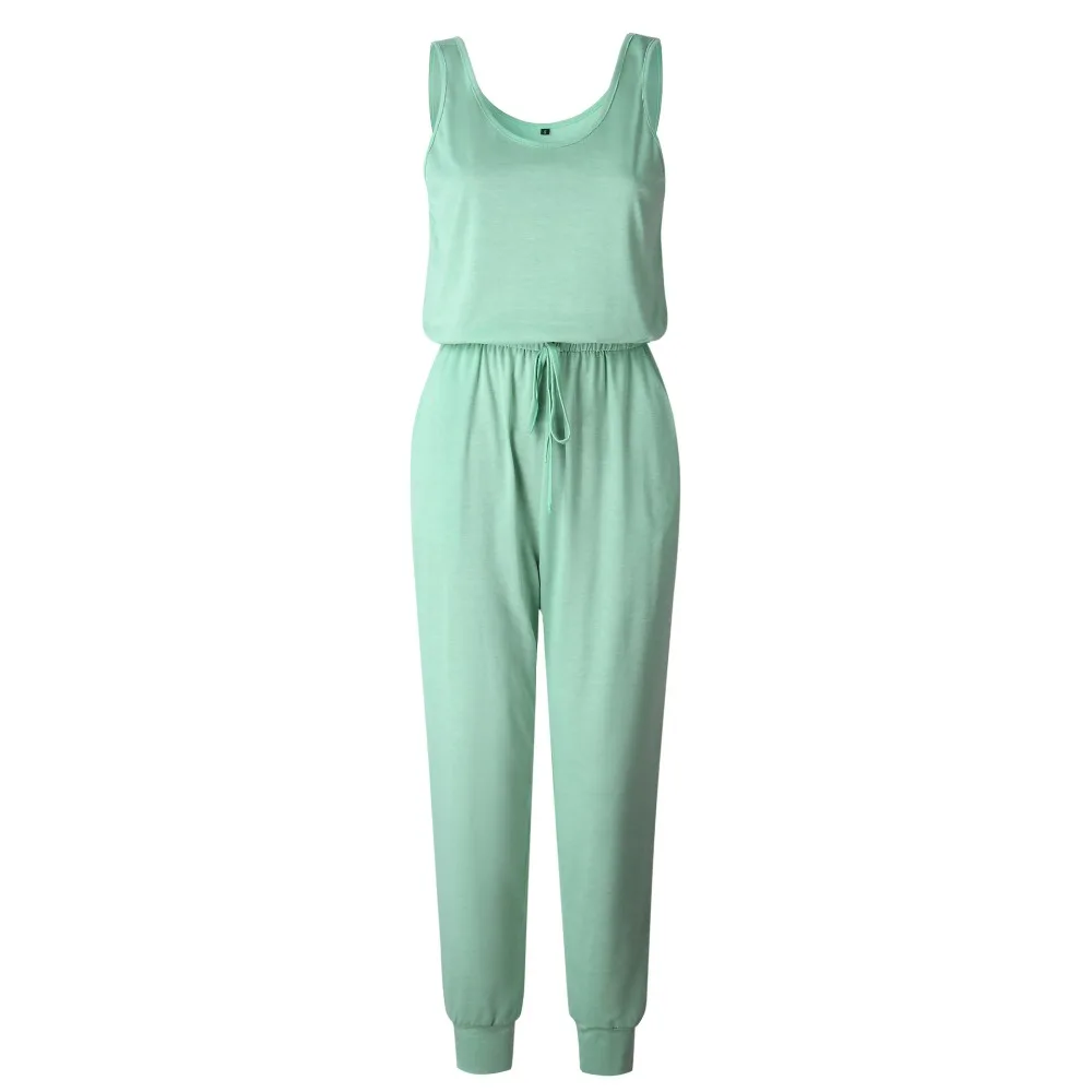 

women’s romper summer 2019 high fashion jumpsuits neon green one piece jumpsuit plus size casual loose overalls pants 101166