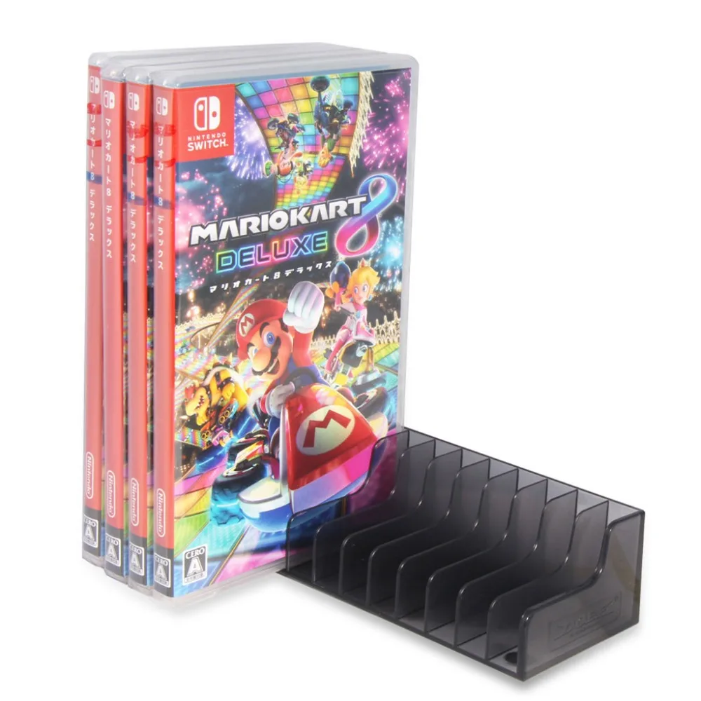 

2Pcs/Set Game Card Box CD Disk Holder Storage Stand For Nintendo Switch NS