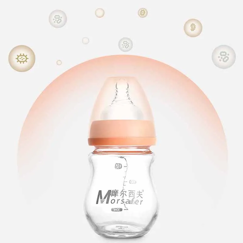 Детская бутылочка для кормления 150 мл/240 мл широкий диаметр отверстия ПП Стекло ручка молоко ручка бутылка новорожденный уход расходные материалы