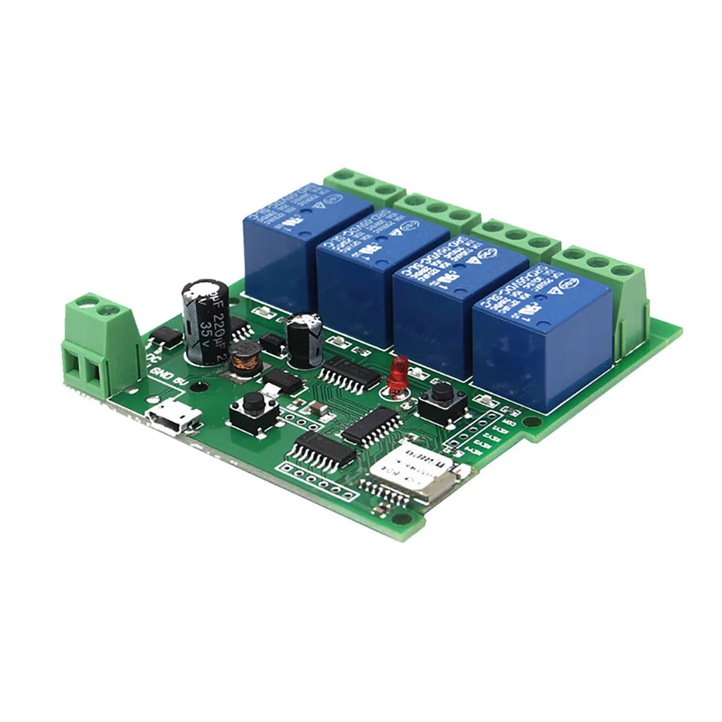 Беспроводной модуль переключателя Sonoff 4CH-5V/7-32V интеллектуальный пульт дистанционного управления беспроводной переключатель с оболочкой для Google Home/Nest для IFTTT