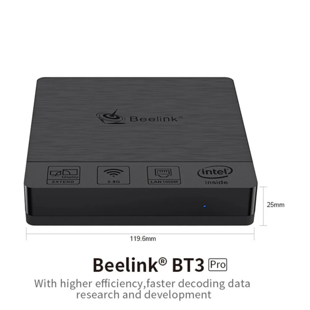 Best Mini PC 4+64 GB Intel Atom X5-Z8350 2.4/5.8GHz Dual Band WiFi Bluetooth 4.0 Ethernet 1000Mbps 15