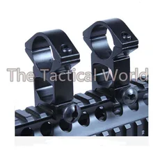 Тактический страйкбол 2 шт. 1 пара 25,4 мм 1 дюймов кольцо высокий профиль для 20 мм Вивер Пикатинни прицел фонарик крепление Охота