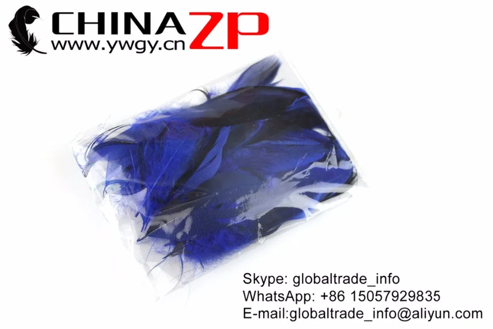 Fluffy Mallard Duck Flank Plumage Feathers Royal Blue (2)