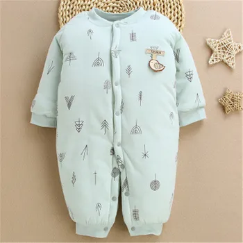 

Newborn Baby Rompers Winter Baby Boys Girls Clothes Fleece Warm Infant Overall Toddler Jumpsuit New Born Costume One Piece