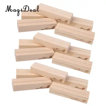

15 Pieces Wood Place Card Holders Wedding Reception Party Favors Table Decor