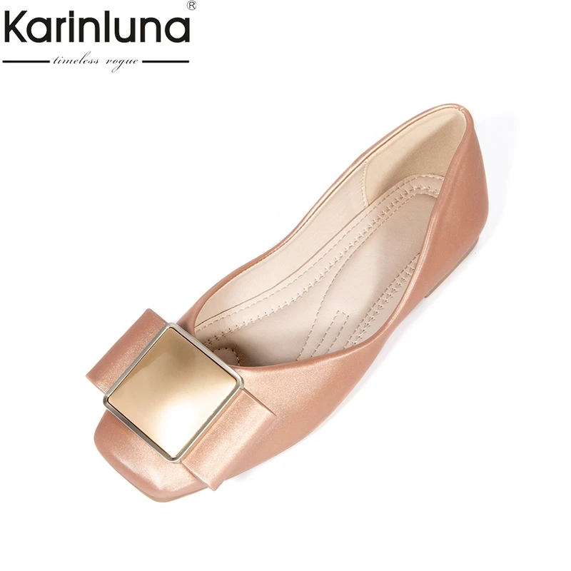 

KarinLuna Elegant Mature Office Lady 2019 Brand New Chic Style women's Flats Attractive Comfortable women's Shoes