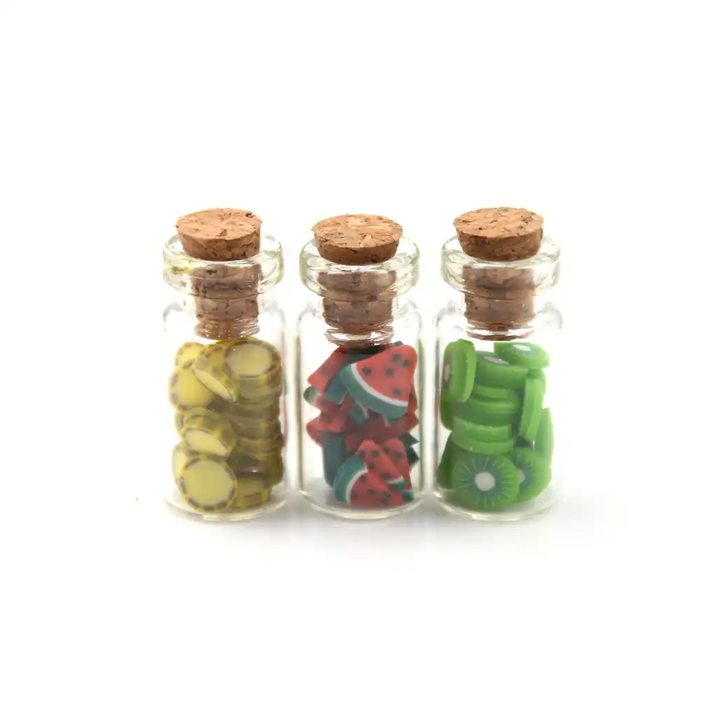 1:12 Dolls House Miniature Fruit Bottle Home Fruit Food Bottles Gift