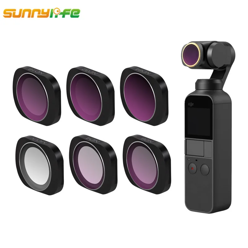 Sunnylife DJI OSMO Pocket Accessories MCUV CPL ND4 ND8 ND16 ND32 ND64 Camera Lens Filter for DJI OSMO Pocket Handheld Gimbal