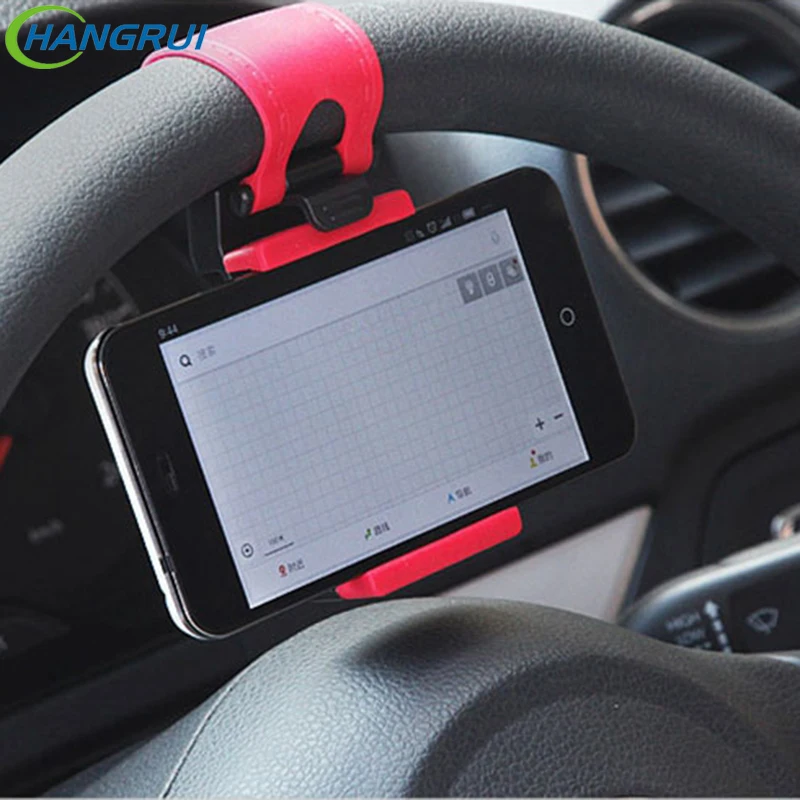 Универсальный автомобильный держатель для телефона на рулевом колесе, держатель для iphone 7 для Xiaomi Redmi Note 4X, автомобильный держатель для мобильного телефона, подставка