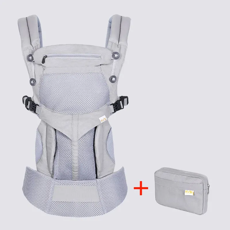 Omini эргономичная 360 переноска для малышей Backpacks0-36 месяцев, переносная детская переноска на лямках, хлопковая переноска для новорожденных - Цвет: cold air 7