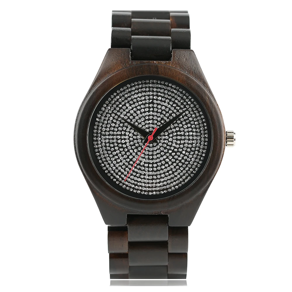 

Wooden Watch Men Wood Wristwatch Men's Quartz Handmade Crystal Watches Top Brand Luxury Watches Men Clock Gift