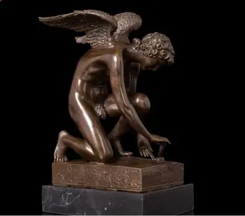 

pure copper Sculpture cupid Creative office home crafts ornaments