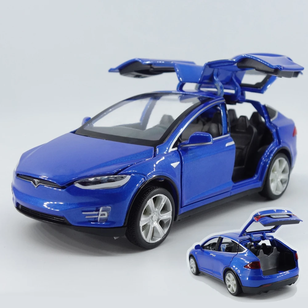  1:32 ALL New Tesla Model X S Alloy Car ModelX Diecasts Toy Vehicles Toy Cars Kid Toys For Children 