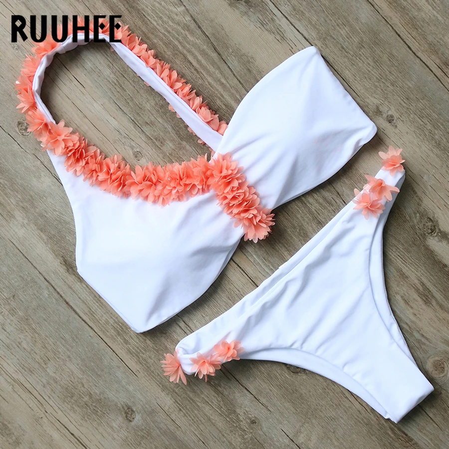 RUUHEE Bikini Swimwear Swimsuit Women 3D Floral Sexy Bikini Set Bathing Suit Push Up Beach Wear Maillot De Bain Femme Biquini RUUHEE Bikini Swimwear Swimsuit Women 3D Floral Sexy Bikini Set Bathing Suit Push Up Beach Wear Maillot De Bain Femme Biquini