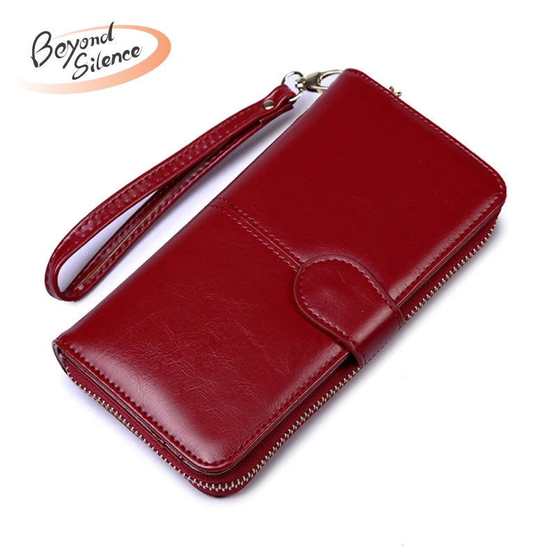 

2019 New Long Wallet for Women Fashion Lady Cluth Wallets Money Bag Leather Zipper Coin Purse Credit Passport Card Holder